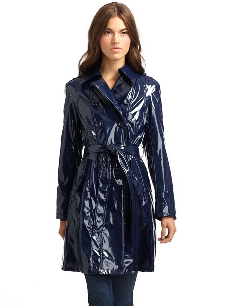 Patent Leather Trench Coat 